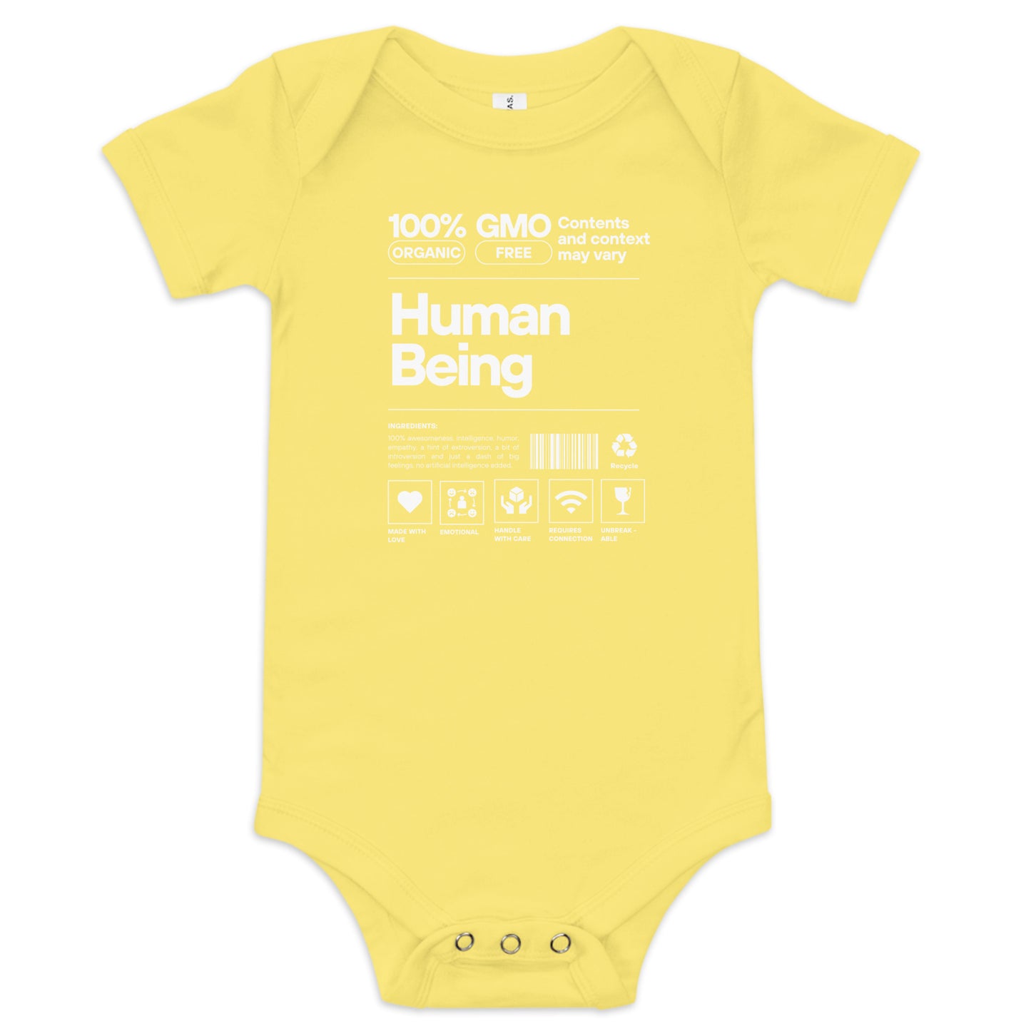 Human Being Baby short sleeve one piece